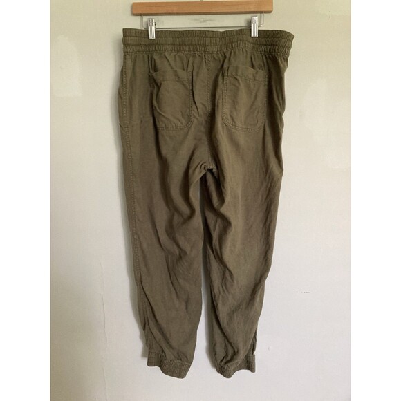 2 pair Alpine Design Linen Joggers Pants LARGE Women Olive Green Gray Active - Picture 6 of 16